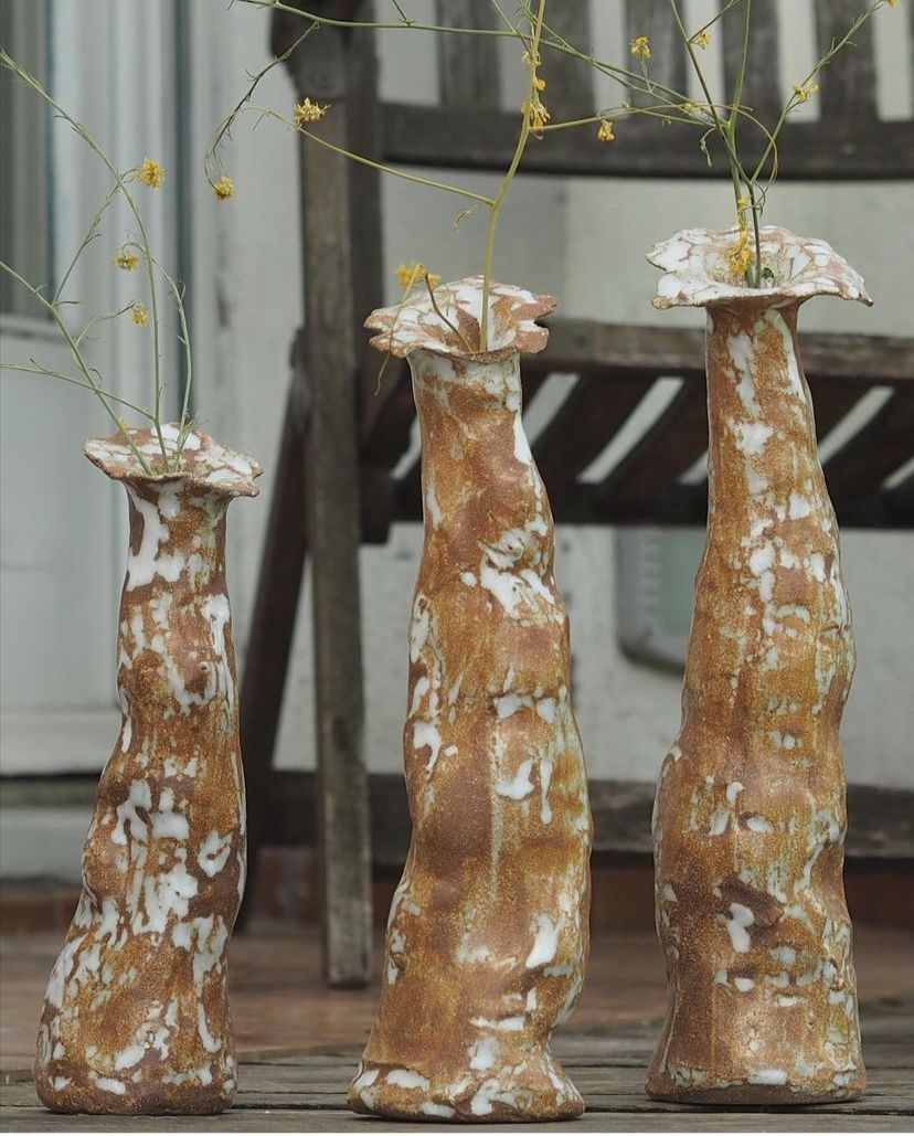 Jarrones alga de mar
